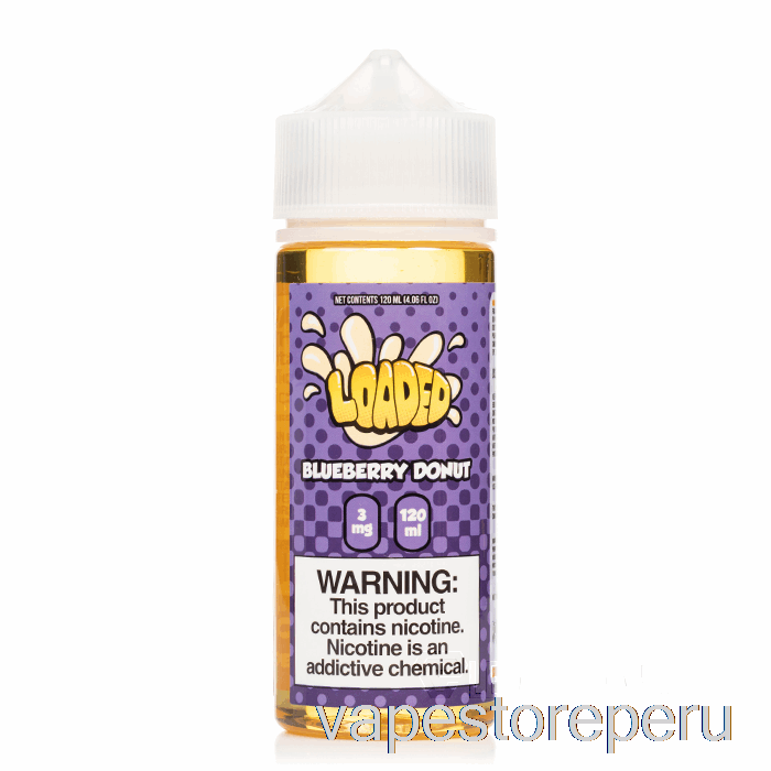 Vape Desechable Donut De Arándanos - E-líquido Cargado - Vapores Despiadados - 120ml 6mg
